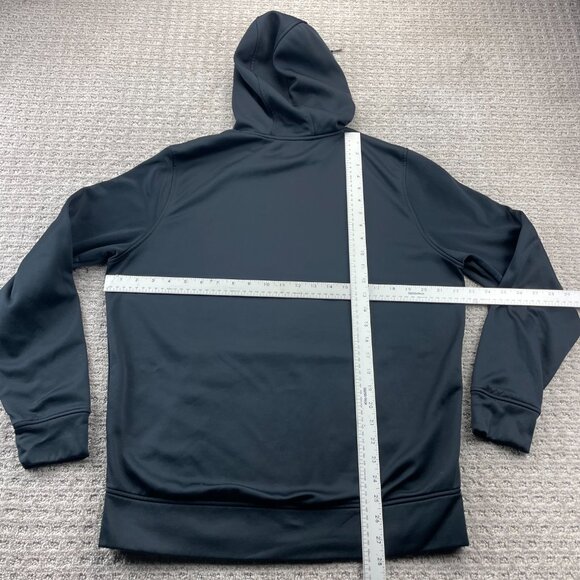 Under ARMOUR UA Hoodie Scuba Sweater Men Medium M Black Activewear Gym Training - Picture 6 of 8